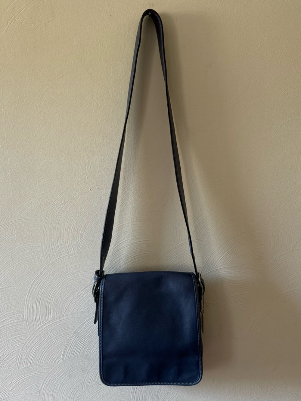 Vintage Coach Navy Blue Legacy Crossbody Bag